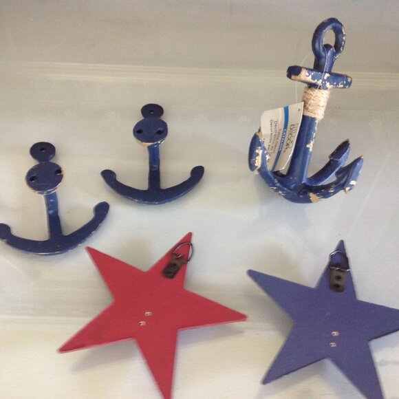 Nautical Accent Pieces (Anchors & Stars) - Picture 3 of 4